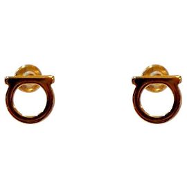Salvatore Ferragamo Gancini Ohrringe Golden
