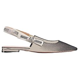 Ballerina J'Adior Slingback Black Technical Fabric Nero