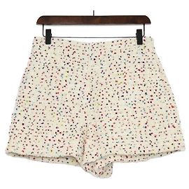 Valentino Short de tweed mesclado para mulher Branco