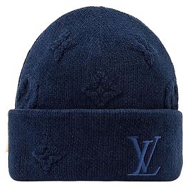 Louis Vuitton Gorro Monogram Heritage Azul Azul