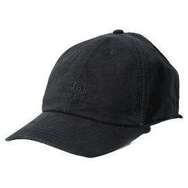 Maison Martin Margiela Boné de lona de algodão Preto