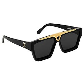 Louis Vuitton Evidence Sunglasses Black Acetate Frame Black