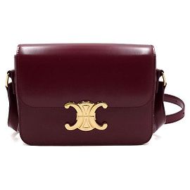 Céline Bolsa de ombro e crossbody Triomphe Tin Black Preto
