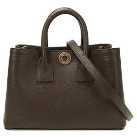 Burberry Vermont Check Leder Mini Tasche Schwarz