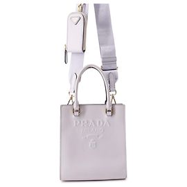Sac à main Prada Mini Triangle en cuir Violet