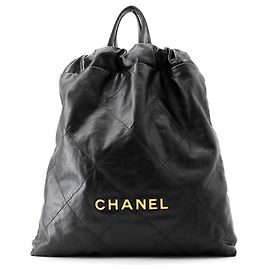 Zaino Chanel in pelle nera Nero