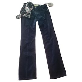 Pantaloni in velluto a coste blu navy Jacob Cohen Blu scuro