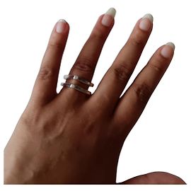 Zadig & Voltaire Set di Anelli Cecilia Argento Antico Argento