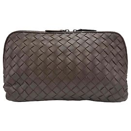 Pochette Bottega Veneta Intrecciato Marron Marron