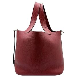 Hermès HERMES Picotin Lock PM Handbag Red