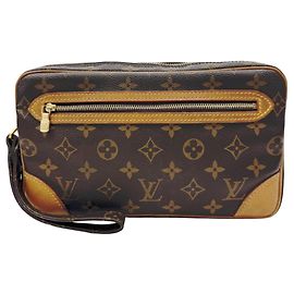 Pochette Louis Vuitton Marly Dragonne Monogram Marron