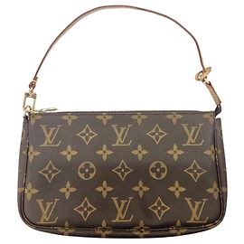 Bolso Louis Vuitton Monogram Pochette Accessoires Castaño