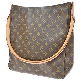 Louis Vuitton Monogram Looping Monogram Canvas GM Marrom