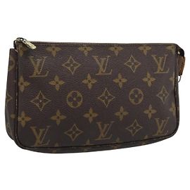 Louis Vuitton Pochette Accessoires Monogram Large Marrone