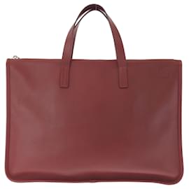Loewe Red Leather Briefcase Red