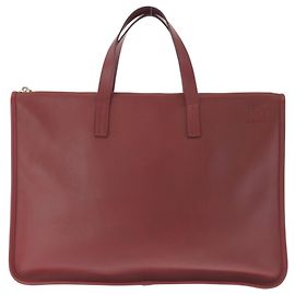 Pasta de couro vermelha Loewe Vermelho