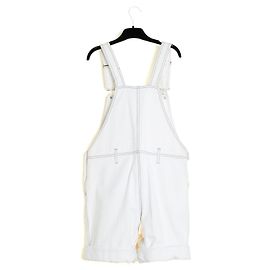 Mono Corto Courrèges FR40 White Denim Playsuit Uk12 US8 10 Courreges Blanco