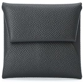 Monedero Bastia en piel Epsom Hermès Negro