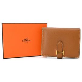 Hermès Hermes Bearn Compact Bi-fold Wallet Brown