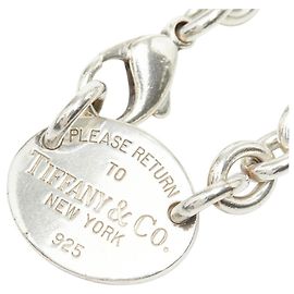 Collana girocollo Tiffany & Co. Return to Oval Tag Argento