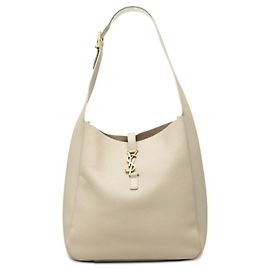 Bolsa de Ombro Saint Laurent YSL Logo LE 5A 7 Branco