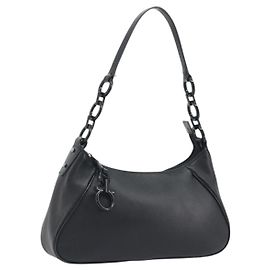 Borsa a Spalla Salvatore Ferragamo in Pelle Nera Auth bs36615V Nero