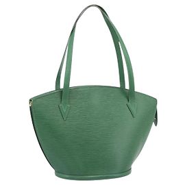 LOUIS VUITTON Epi Saint Jacques Bolsa de Ombro Green M52264 Auth gh2294 Verde