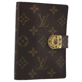 LOUIS VUITTON Monogram Agenda Koala PM Planner Cover Orange R21015 Auth 194629A Orange Monogram