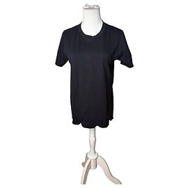 Camiseta de algodão vintage Comme Des Garcons Preta aprox. S Preto