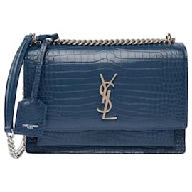Sac YVES SAINT LAURENT en Cuir Bleu - 103782 Bleu