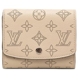 Louis Vuitton Mahina Bi-fold Wallet Beige Other