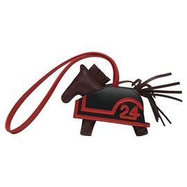 Hermès Hermes Rodeo Charm 24 PM Brown Black Red