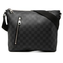 Bolso Bandolera Louis Vuitton Damier Graphite Mick PM Castaño Negro