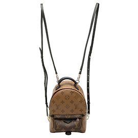 Mochila Louis Vuitton Monogram Reverse Palm Springs MINI Marrom Preto