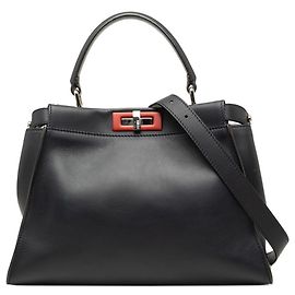Fendi Peekaboo Regular Handbag Red Navy blue