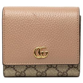 Gucci GG Marmont Supreme Bi-fold Wallet Beige