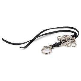 Loewe Anagram Strap Accessorio per Borsa Charm Nero Argento