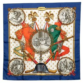 Hermès Lenço Hermes Carre 90 Napoleon Multicor