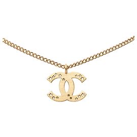 Collar con colgante de cadena con el logotipo Coco de Chanel Dorado