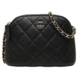 Pochette Chanel Coco Mark Matelassé Classic Chain Shoulder Bag Nero