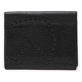 Hermès Hermes Evelyne Black Chevre Leather Card Case Black