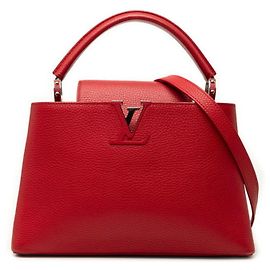 Borsa Louis Vuitton Capucines PM Rosso