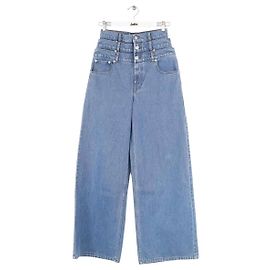 Autre Marque Jeans de corte reto azul Azul