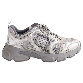 Dior Sneaker Dior Chrono silber Stoff Größe 37 Silber