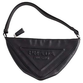 Bolsa Prada de couro preta Preto