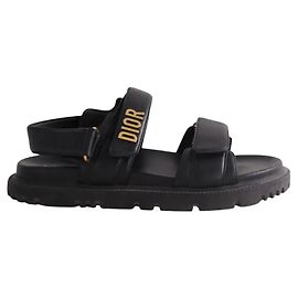 Dior DiorAct sandals black leather Black