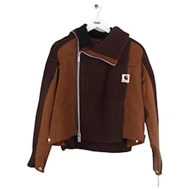 Sacai Brown Wool Jacket M Brown