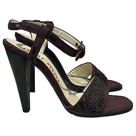 Sandales Miu Miu Prunes T.35 Neuves Dark red