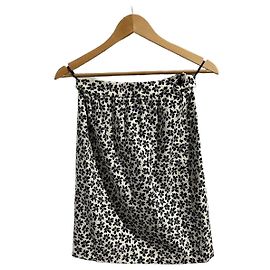 Saia Lanvin preta e branca T.34 Preto