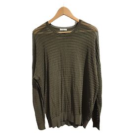 Top de punto Chloé de algodón caqui XS Caqui